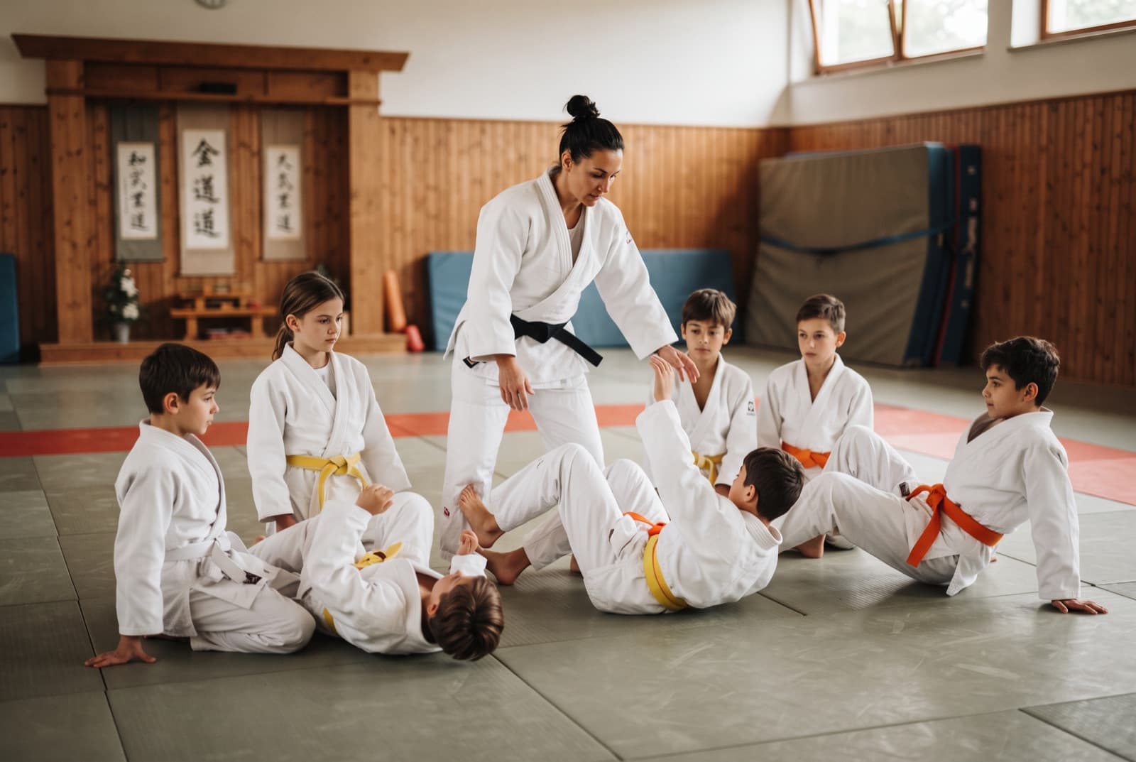 Kampfsporttraining auf der Matte