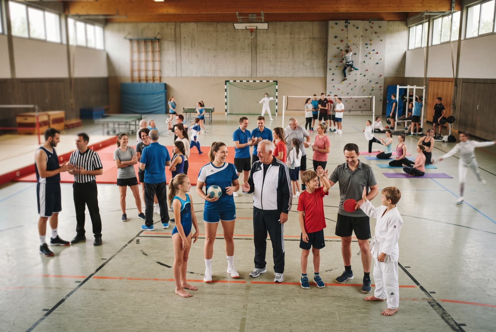 Mehrspartenverein mit verschiedenen Sportgruppen